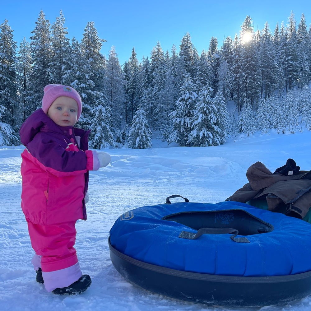 Patagonia Baby Snow Pile Bibs Size 2T